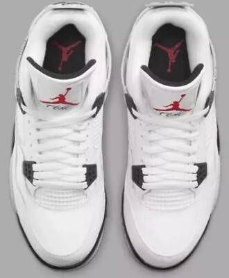 NEW Nike Air Jordan 4 White Cement Golf CU9981 100 Golf Men's 4