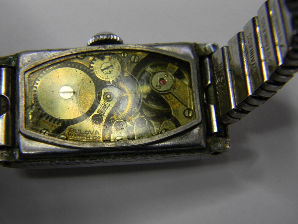 NICE VINTAGE 1920's BULOVA 6AF ART DECO 14K WGF LADIES 15J WATCH - RUNS ...