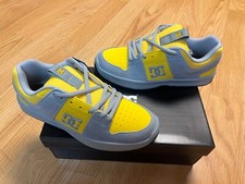 DC Lynx Zero Skate Shoe sz 9 Yellow Gray Skateboarding BMX Casual Footwear