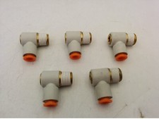SMC KQ2VS07-35S SINGLE BANGO, 1/4" NPT  x 1/4" OD TUBE (LOT OF 5) NNB