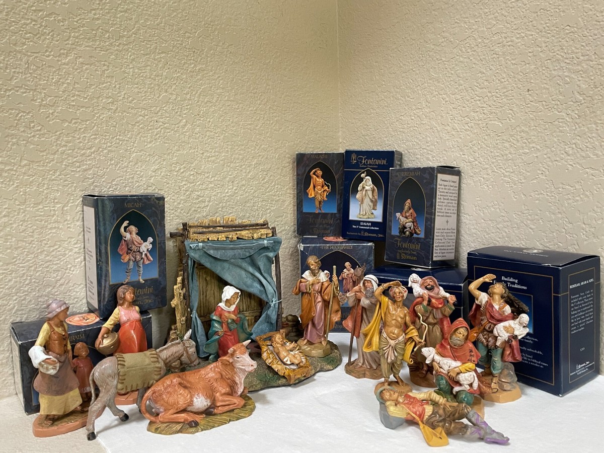 Fontanini 14 Piece Nativity Set Vintage 5” Depose Italy 1983 | eBay
