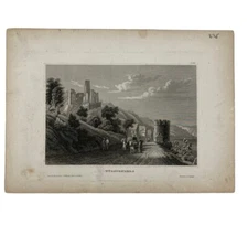 Furstenberg Germany 1840 Antique Print Engraving