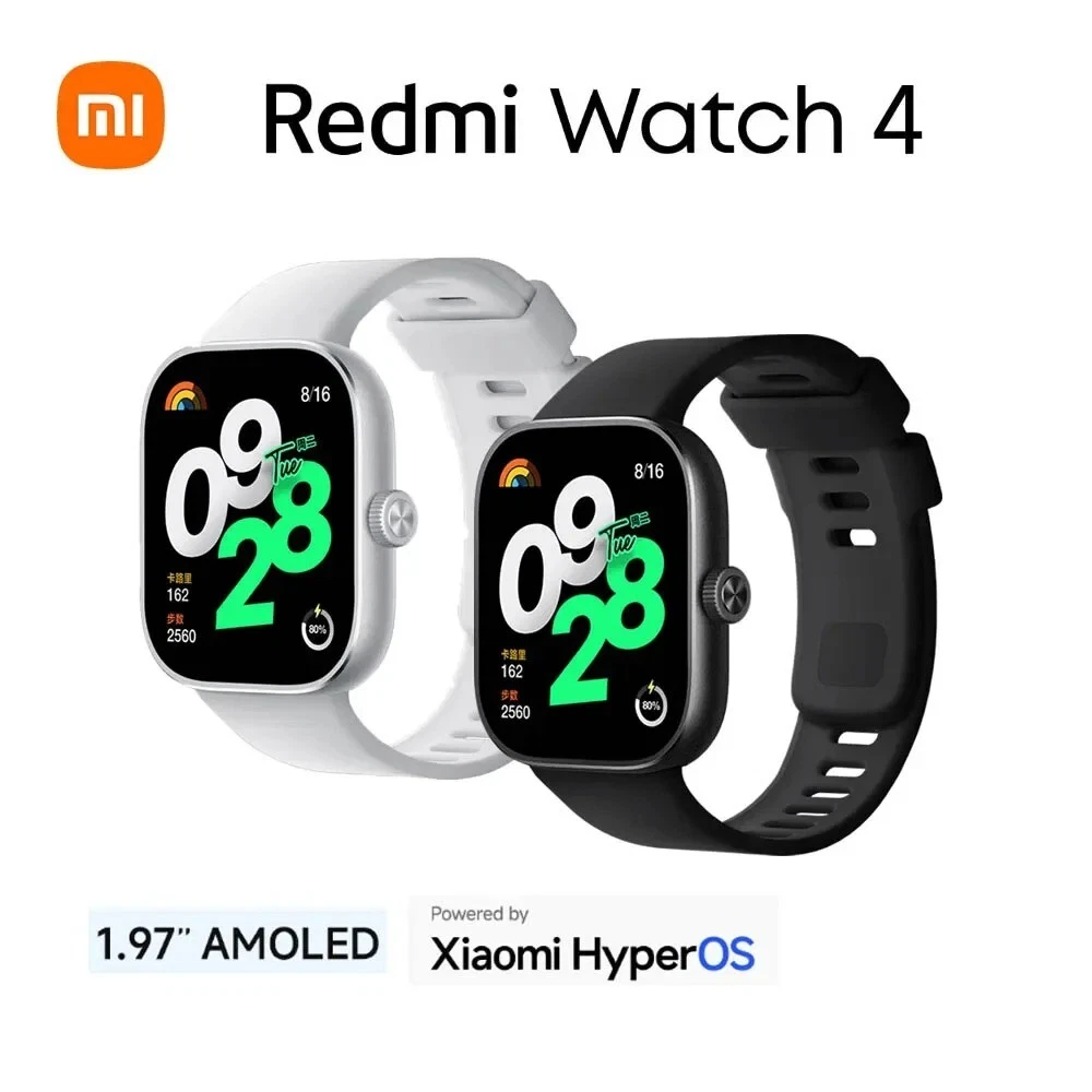 Xiaomi Redmi Watch 4 Smartwatch AMOLED Display Support Bluetooth 18 Days  Battery