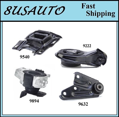 4PCS MOTOR & TRANS MOUNT FIT 2010-2013 MAZDA 3, 3 SPORT 2.5L - AUTO TRANS.