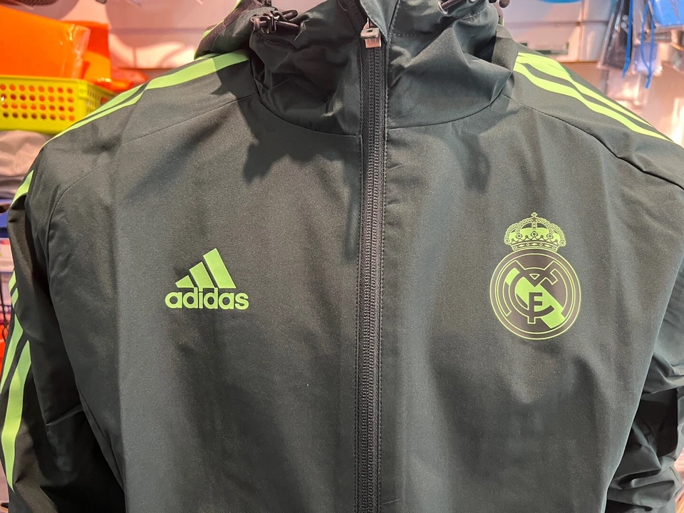 Adidas Real Madrid Condivo 22 All-Weather Men's Jacket [L] Asia-Fit NWT HD1223 - Image 2 of 4