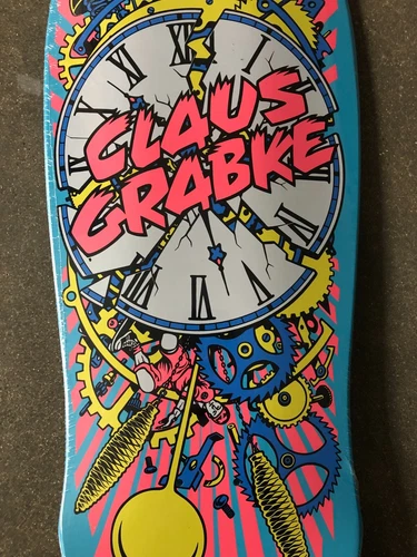 Santa Cruz Claus Grabke Exploding Clock Skateboard Deck