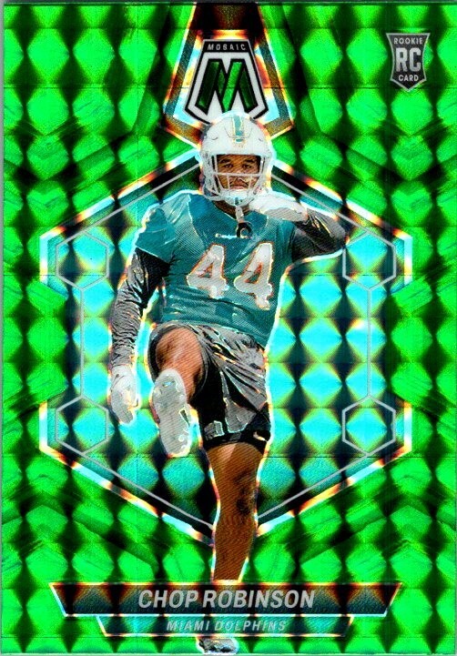 Chop Robinson 2024 Mosaic Green Mosaic Rookie Card #321 - Dolphins