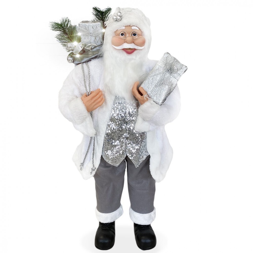 Père Noël musical et lumineux 110 cm pour animer votre intérieur