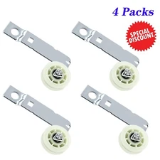 4 Pack W10837240 Dryer Idler Pulley with Bracket Replacement 279640 W10118756