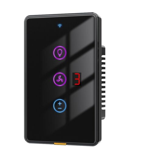 Tuya Smart WiFi-LüFter-Lichtschalter, Touch-Wandpaneel, Sprach-Timer-Steuer5394 - Bild 1 von 20