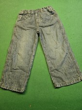 Pumpkin Patch 100 Cotton Kids Jeans Elastic Waist Pockets Size 4 L56cm W52cm