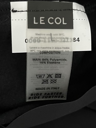 Le Col Mens / Unisex Black Leg Warmers - Size Large - New With Tags - Picture 5 of 5