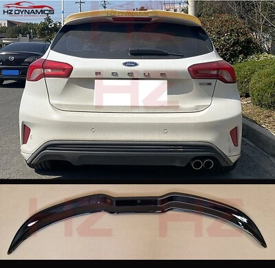 Alerón de techo de extensión adicional negro brillante para 2019 2021 Ford Focus MK4 ST escotilla