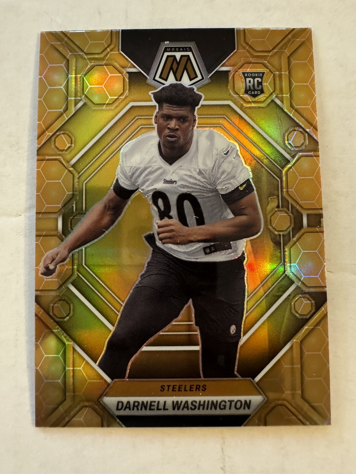 2023 Panini Mosaic Darnell Washington Honeycomb SSP #306 Steelers RC