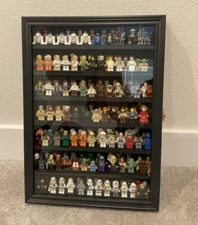 LARGE Minifigures Display Case LEGO Toy Wall Shelf Cabinet Bathroom Spices Cars