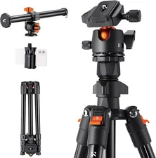 K&F Concept Camera Tripod Lightweight Travel for DSLR Smartphone Live Streaming