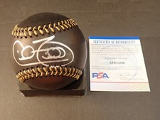 CECIL FIELDER SIGNED BLACK MLB BASEBALL PSA CERT #AI91506