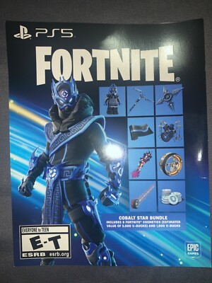 Fortnite Cobalt Star Bundle + 1000 V-Bucks PS5 Code