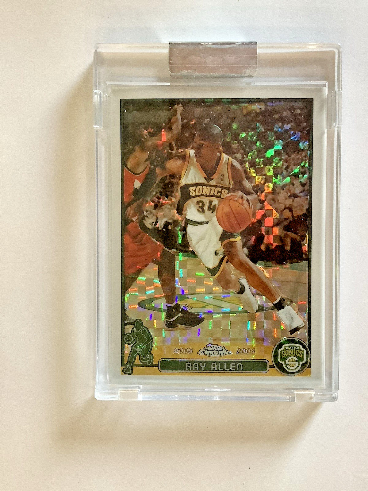 2003-04 Topps Chrome Basketball X-Fractor #48 Ray Allen 043/220