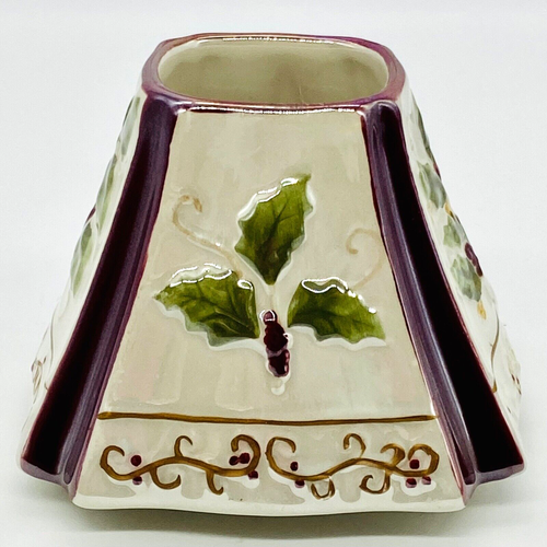 Yankee Candle Topper Christmas Holly and Berries Shade Topper Fits