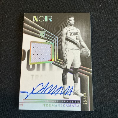 Toumani Camara 2023-24 Panini Noir #332 RC Rookie Patch Auto RPA #95/99