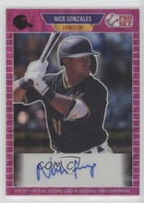 2021 Leaf Pro Set Metal 1989 Ebony Rainbow 6/15 Nick Gonzales #PA-NG2 Auto 0c3e