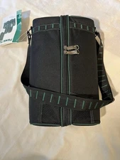 Picnic Time Estate Wine Tote With 2 Acrylic Wine Glasses Adjustable Strap