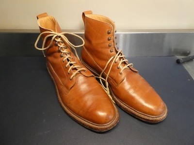 Polo Ralph Lauren PTB  Brown Men s Ankle Boots Size 9.5 D  Bench Made In England