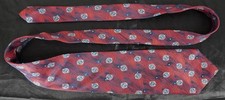 Robert Talbott best of class hand made in USA silk tie red blue silver brush