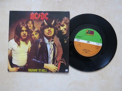 AC/DC Highway To Hell UK 7'' Atlantic Records 1980 VG+/Ex