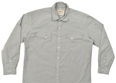 Rafter C Cowboy Collection Mens 3XB Western Pearl Snap Shirt Plaid Cotton Blend