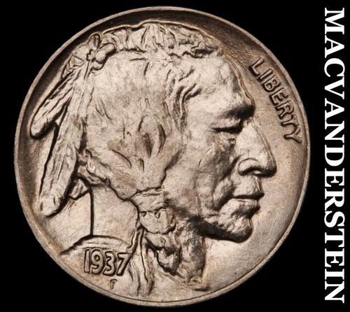 1937-D Buffalo Nickel-Choice Gem BU Lustrous No Reserve #i6601