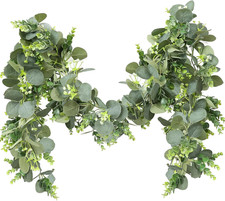 2pcs Artificial Eucalyptus Garland, 5.9FT Greenery Garland Flower Spring Summer