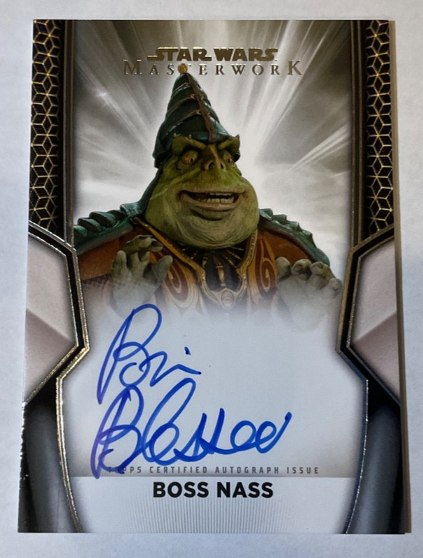 2025 Topps Star Wars Masterwork Brian Blessed - Boss Nass Autograph