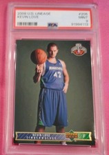 2008-09 Upper Deck Lineage - Se Kevin Love #205 (RC) PSA 9 Mint Condition