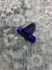 Old School Hard Luck BMX Pegs Solid 26t 3/8's Axle Ano Purple