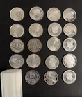 19 1oz Rounds Mixed Lot of Silver Rounds
