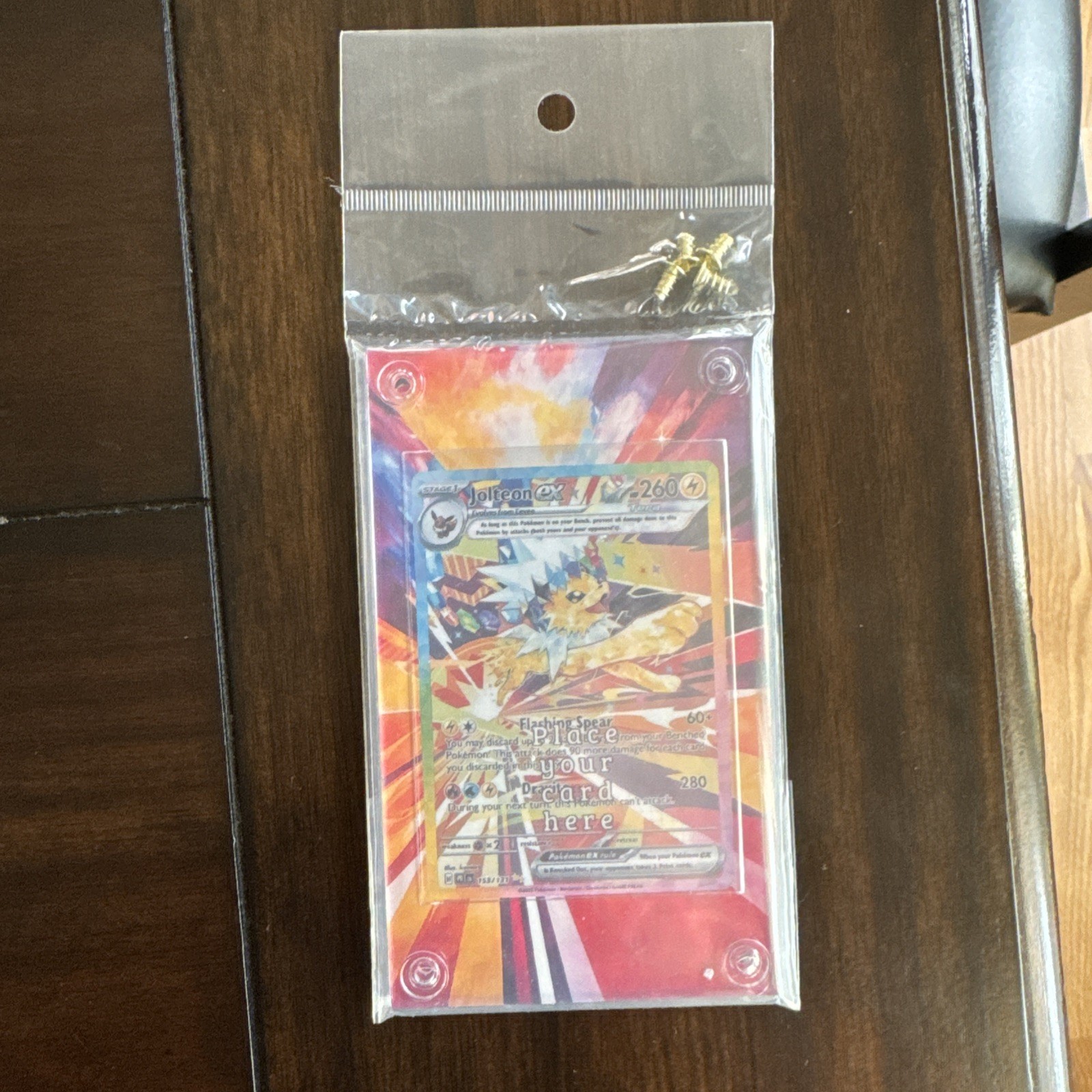 Pokemon Card Jolteon EX SIR 153/131 Prismatic Evolutions Extended Artwork Case