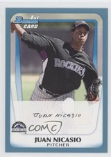 2011 Bowman Prospects Blue 490/500 Juan Nicasio #BP46 0l2