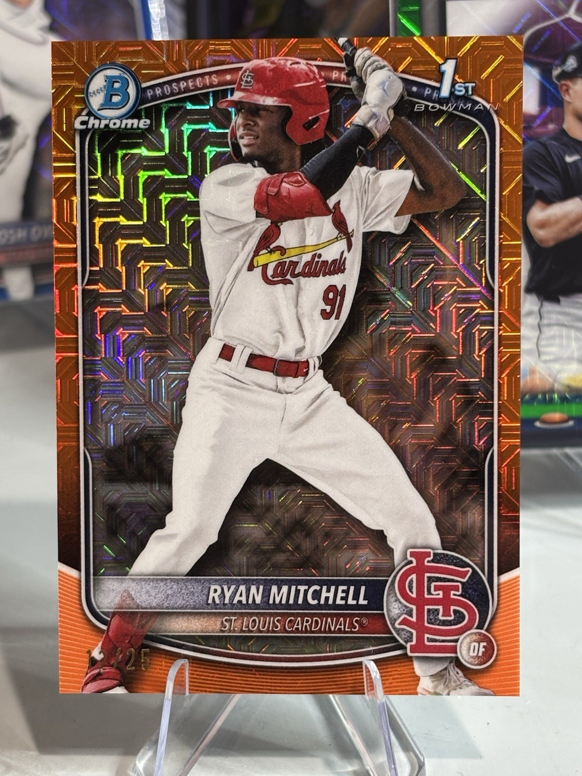 2025 Bowman Draft #BDC-77 Ryan Mitchell Chrome Mega Box Orange /25 1st
