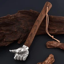 Thumb Fist Hammer 2.1 lbs Stainless Steel SolidWood Handle Outdoor Camping