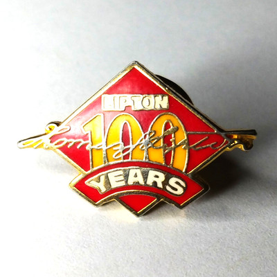 Lipton Tea 100 Years Lapel Pin - 100th Anniversary - Thomas - 1890-1990