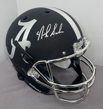 Nick Saban SIGNED Black Alabama Full Size Football Helmet w/ JSA  Witness COA