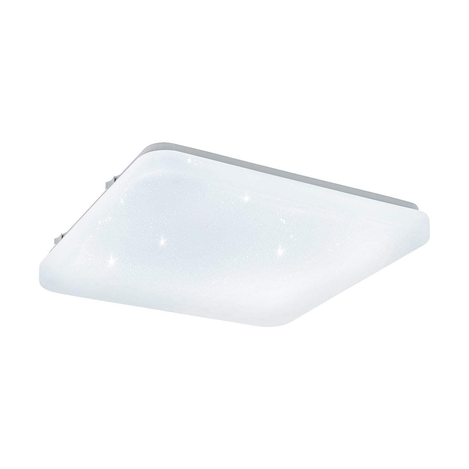 Plafoniera Moderna Frania-S Acciaio Bianco Luce Led Integrato 10W