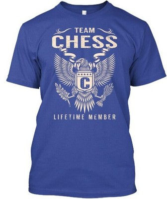 Team Chess Lifetime Member - C T-Shirt Made in the USA Size S to 5XL
