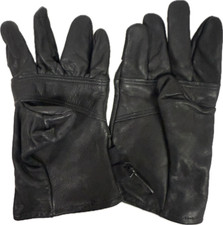 XS US Military Issue Black Leather Light Duty Utility Army Work Gloves Size 2
