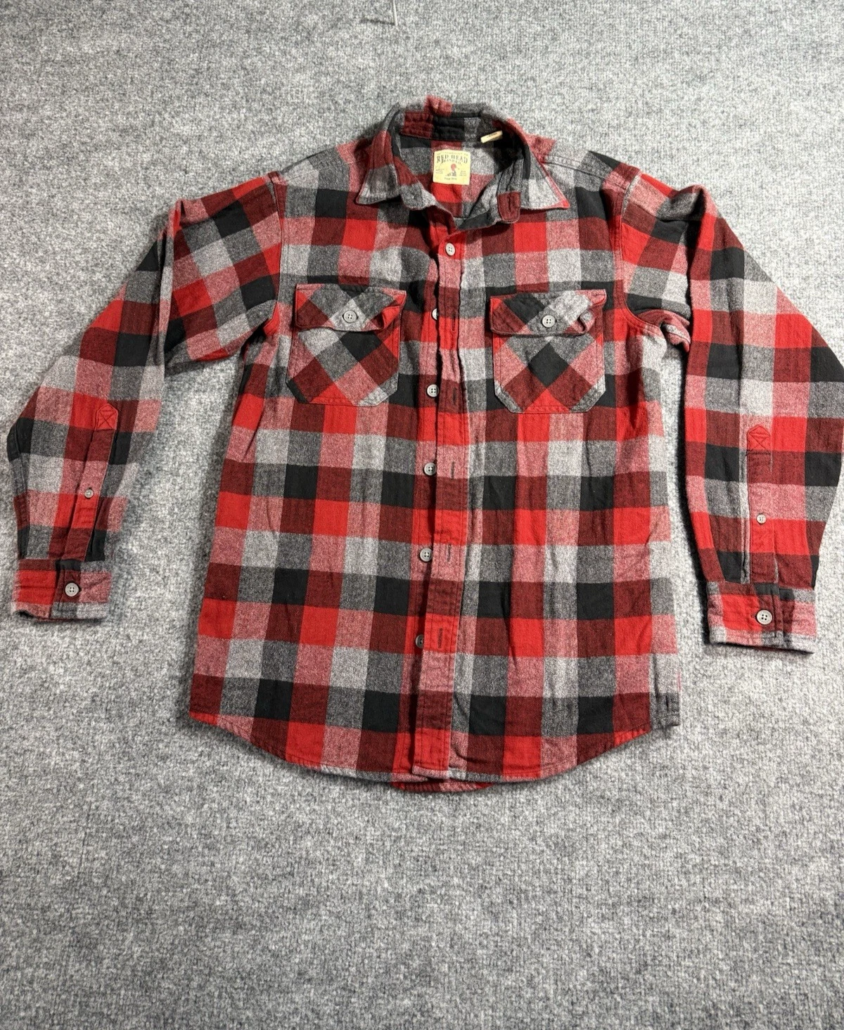 RedHead Men’s Plaid Flannel Button‑Up Shirt – Size Small – Red/Black
Opens in a new window or tab