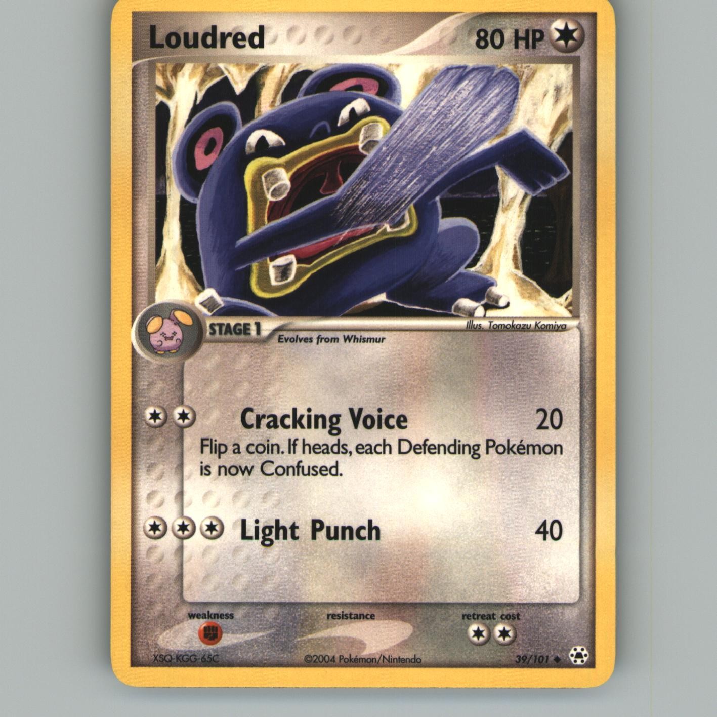 Loudred 39/101 Uncommon Hidden Legends Pokemon Lightly Played