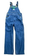 Vintage Liberty Bib Overalls Blue Jean w Zip Pocket  Snap Size 10R