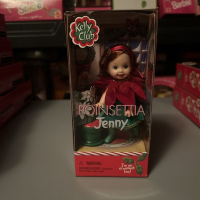 #ad NIB 2001 Mattel Kelly Club Barbie Poinsettia Jenny 55646 $14.99